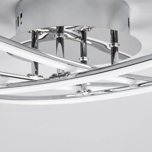 Lampa sufitowa LED Yael Lindby, chromowy / srebrny, kuchnia, metal, nowoczesny
