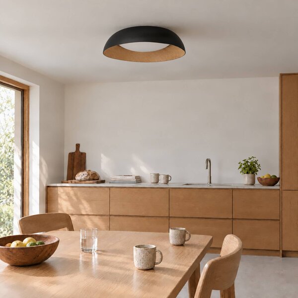Lampa sufitowa Gracyn Lindby, możliwość ściemniania, czarny, salon / jadalnia, tworzywo sztuczne, nowoczesny