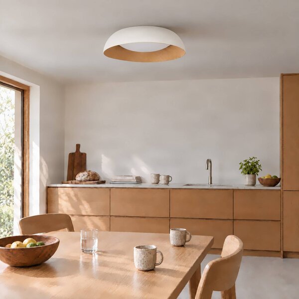 Lampa sufitowa Gracyn Lindby, możliwość ściemniania, biały / opal, salon / jadalnia, tworzywo sztuczne, nowoczesny