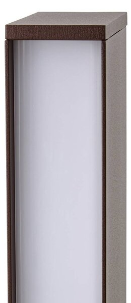 Słupek oświetleniowy LED Lucande Lirka, wysokość 60 cm, kolor rdzy, stopień Lirka, brązowy / rdzawy, aluminium, nowoczesny