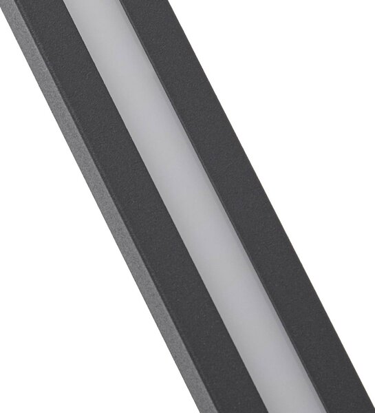 Lampa zewnętrzna LED Lindby Zavio, długość 50 cm, kolor antracytowy, stopień Zavio, czarny, aluminium, nowoczesny