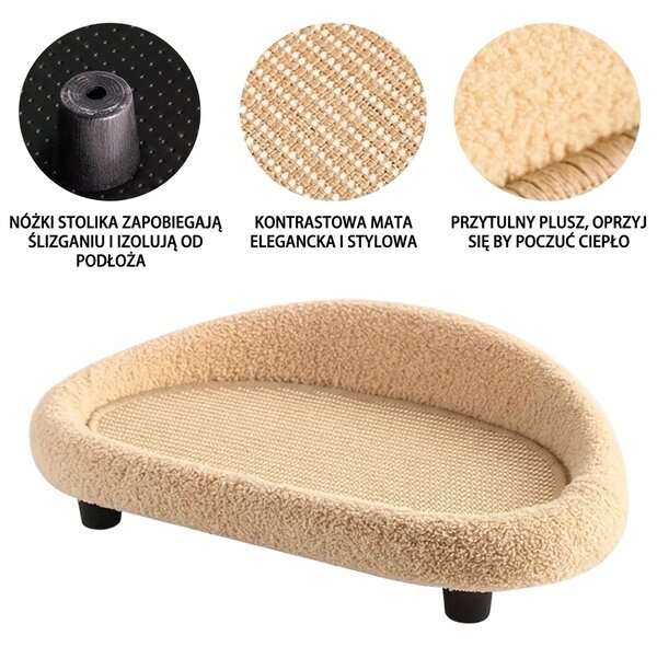 Slashnap™ Drapak-legowisko Dla Kota W Kształcie Sofy