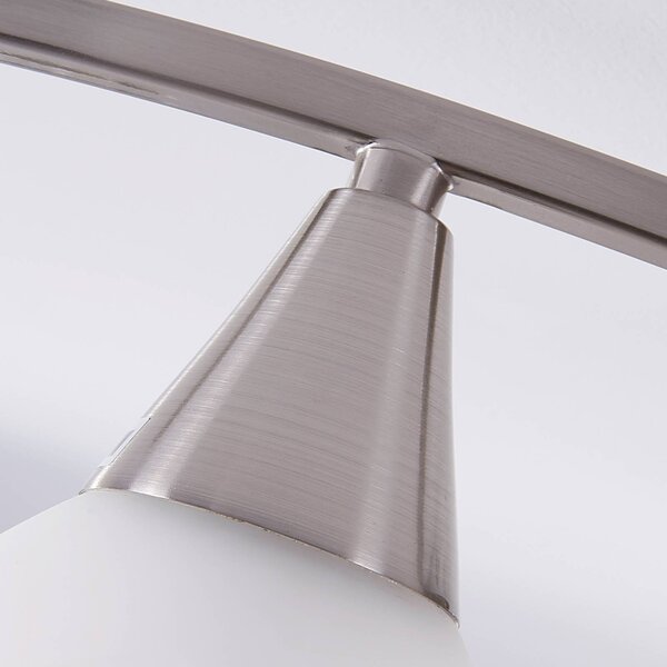 Lampa sufitowa Della Lindby, możliwość ściemniania, aluminiowy / szary / cynkowy, salon / jadalnia, szkło, nowoczesny
