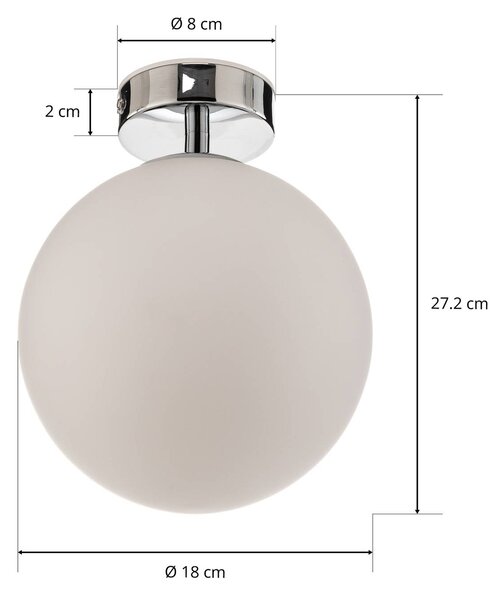 Arcchio Maviris łazienkowa lampa sufitowa LED, kula, 18 cm