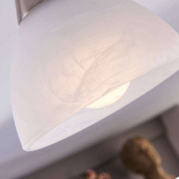 Lampa sufitowa Della Lindby, możliwość ściemniania, aluminiowy / szary / cynkowy, salon / jadalnia, szkło, nowoczesny