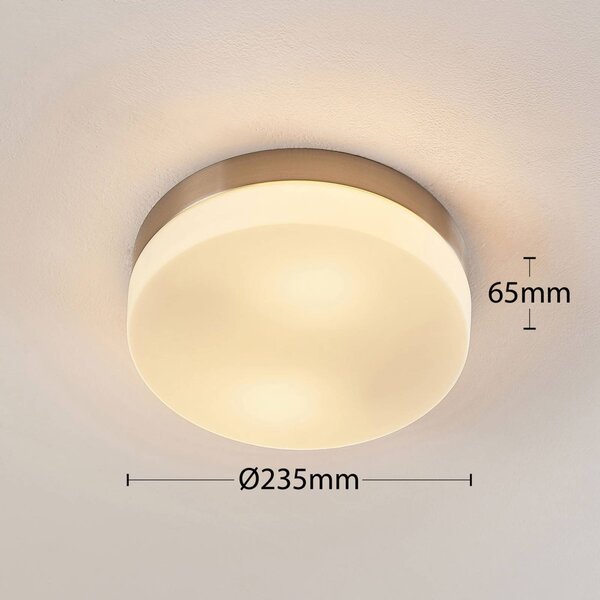 Lampa sufitowa Amilia Lindby, możliwość ściemniania, łazienka, metal, nowoczesny