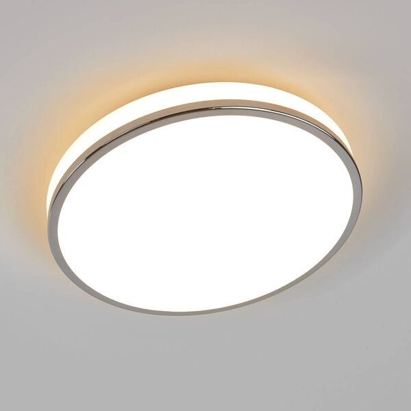 Lampa sufitowa Lyss Lindby, biały / opal, łazienka, szkło, nowoczesny