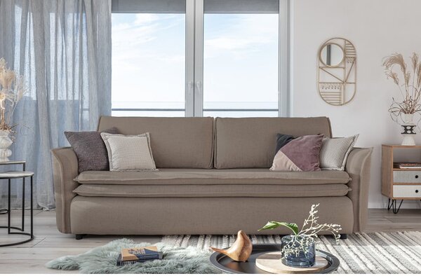 Brązowa rozkładana sofa Miuform Charming Charlie