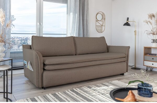 Brązowa rozkładana sofa Miuform Charming Charlie