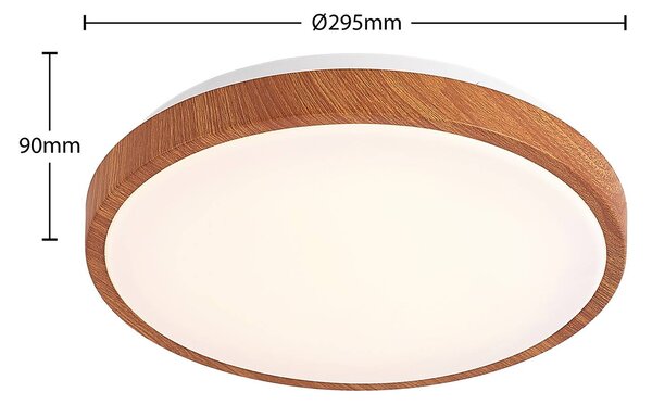 Lindby Mynte lampa sufitowa LED, okrągła, 29,5 cm