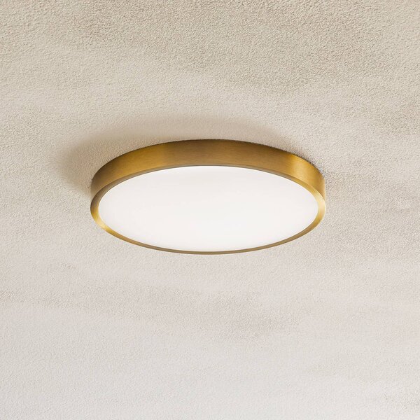 ORION Lampa sufitowa LED Bully, mosiężny / złoty, salon / jadalnia, aluminium, nowoczesny