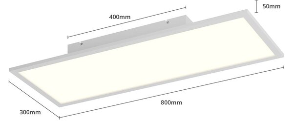 Lampa sufitowa LED Luay Lindby, możliwość ściemniania, biały / opal, kuchnia, tworzywo sztuczne, nowoczesny