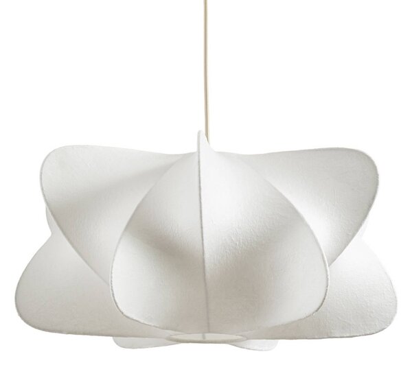 Lampa wisząca Cliffort NOLA, możliwość ściemniania, biały / opal, salon / jadalnia, tkanina / materiał / jedwab, skandynawski