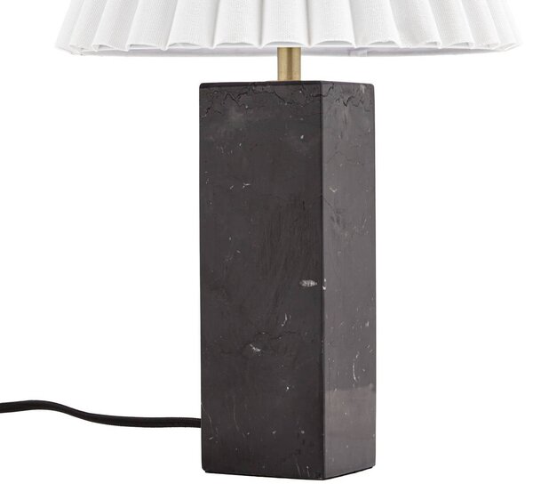 Lampa stołowa Asher NOLA, biały / opal, salon / jadalnia, tkanina / materiał / jedwab, nowoczesny