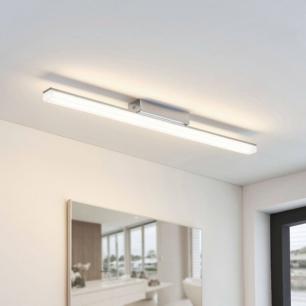 Lampa sufitowa Levke Lindby, możliwość ściemniania, chromowy / srebrny, łazienka, tworzywo sztuczne, nowoczesny