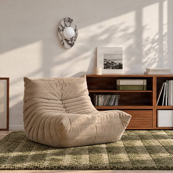 Kinkiet Mavi NOLA, możliwość ściemniania, biały / opal, salon / jadalnia, kamień, design