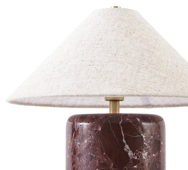 Lampa stołowa Elodie NOLA, kremowy / amber, salon / jadalnia, tkanina / materiał / jedwab, nowoczesny