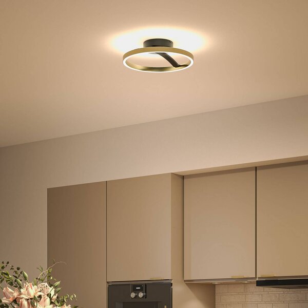 Paulmann Lampa sufitowa Melira, możliwość ściemniania, czarny, salon / jadalnia, metal, nowoczesny