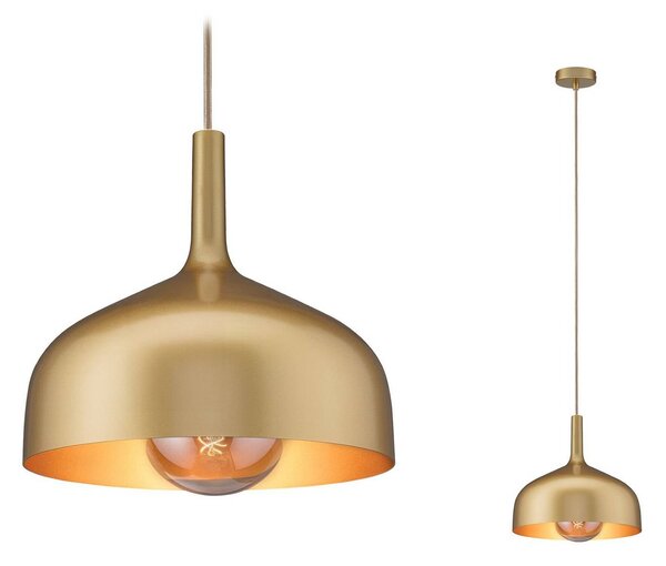 Paulmann Lampa wisząca Embla II, możliwość ściemniania, mosiężny / złoty, salon / jadalnia, metal, nowoczesny