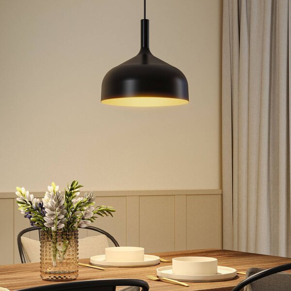 Paulmann Lampa wisząca Embla II, możliwość ściemniania, czarny, salon / jadalnia, metal, nowoczesny