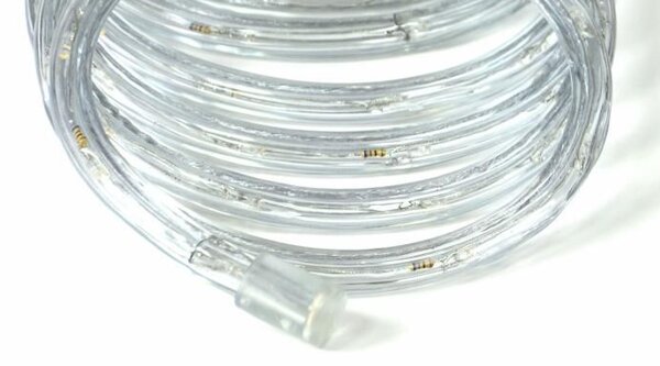 LED świetlny kabel - 240 diod, 10 m, żółty