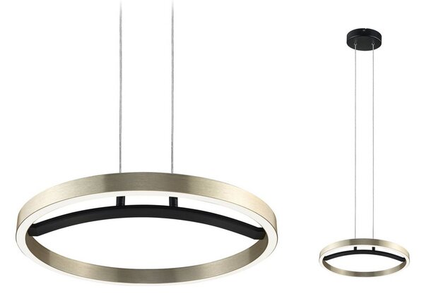 Paulmann Lampa wisząca Melira, możliwość ściemniania, czarny, salon / jadalnia, metal, nowoczesny