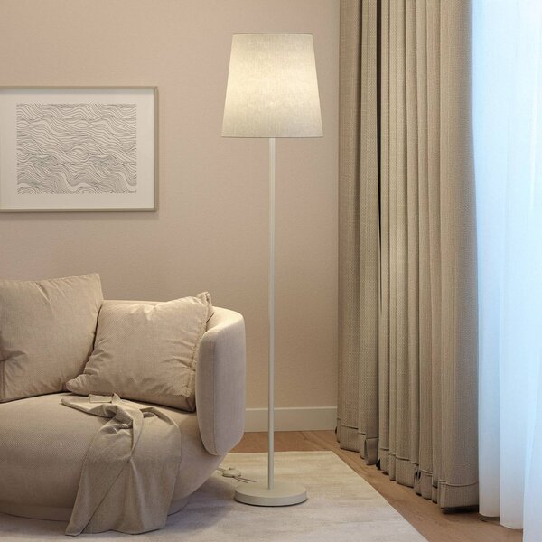Paulmann Lampa stojąca Stellan, kremowy / amber, salon / jadalnia, metal, nowoczesny