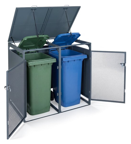 Metalowa wiata śmietnikowa 2 x 240l