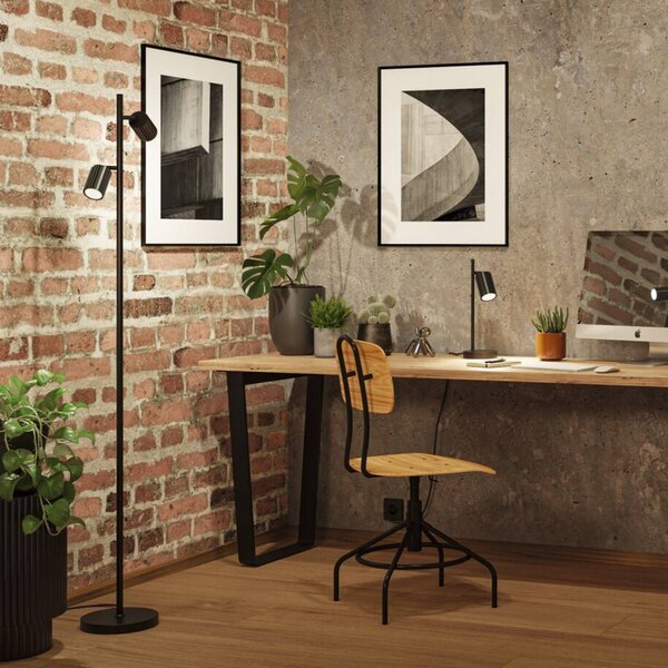 Paulmann Lampa stojąca Lirena, czarny, salon / jadalnia, metal, nowoczesny