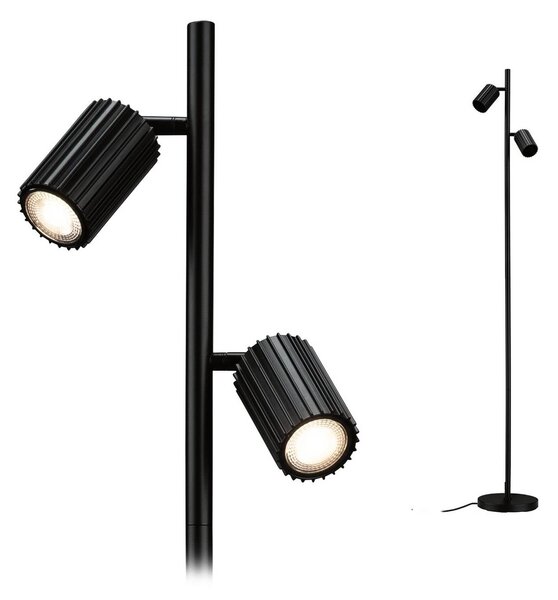 Paulmann Lampa stojąca Lirena, czarny, salon / jadalnia, metal, nowoczesny