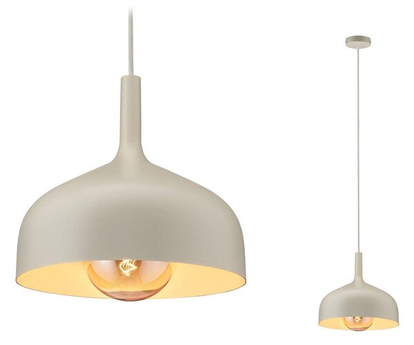 Paulmann Lampa wisząca Embla II, możliwość ściemniania, kremowy / amber, salon / jadalnia, metal, nowoczesny