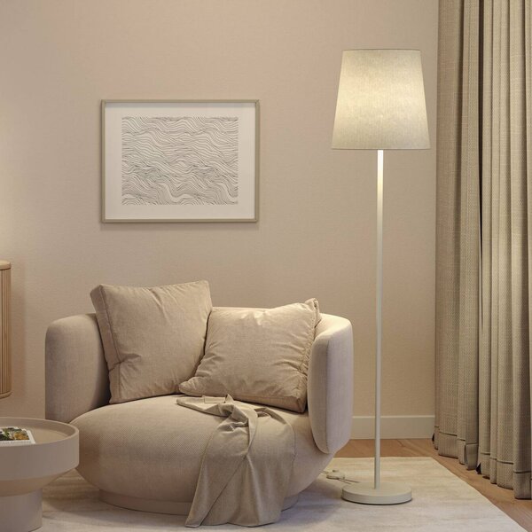 Paulmann Lampa stojąca Stellan, kremowy / amber, salon / jadalnia, metal, nowoczesny