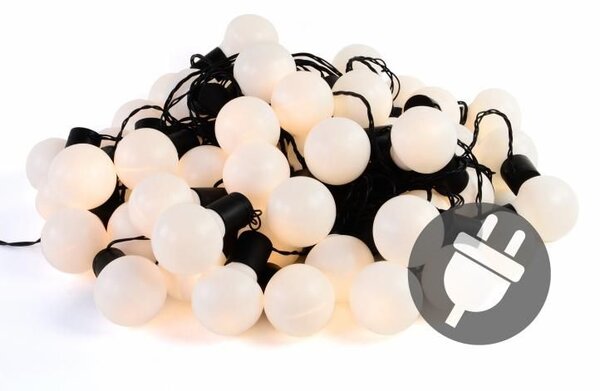 Oświetlenie ogrodowe 50 LED ciepłe białe