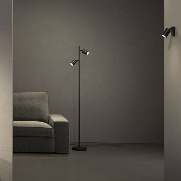 Paulmann Lampa stojąca Lirena, czarny, salon / jadalnia, metal, nowoczesny