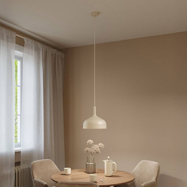 Paulmann Lampa wisząca Embla II, możliwość ściemniania, kremowy / amber, salon / jadalnia, metal, nowoczesny