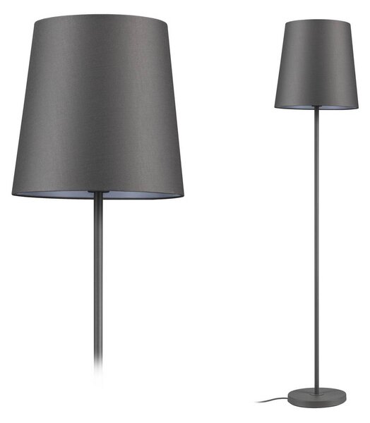 Paulmann Lampa stojąca Stellan, aluminiowy / szary / cynkowy, salon / jadalnia, metal, nowoczesny