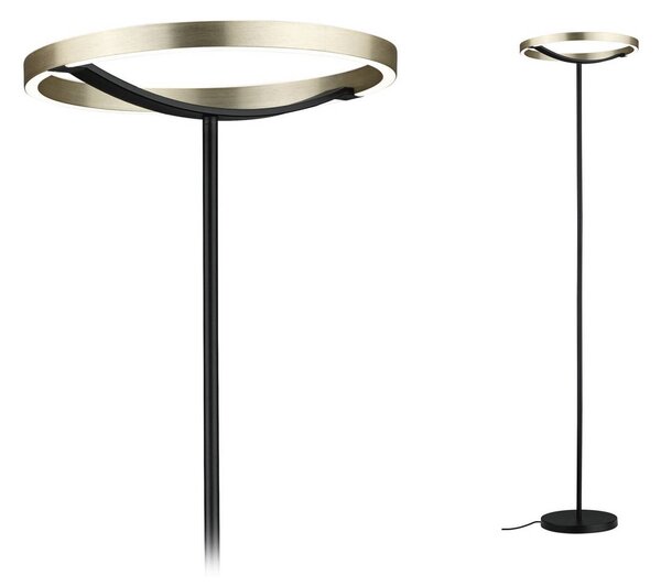 Paulmann Lampa stojąca Melira, możliwość ściemniania, czarny, salon / jadalnia, metal, nowoczesny