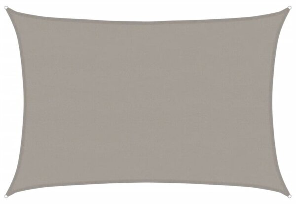 Żagiel przeciwsłoneczny, 160 g/m², jasnoszary, 5x7 m, hdpe