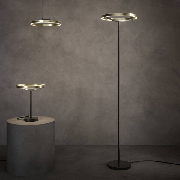 Paulmann Lampa stojąca Melira, możliwość ściemniania, czarny, salon / jadalnia, metal, nowoczesny