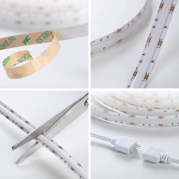 Paulmann SimpLED Full Line Taśma RGB 5 m Full-Line, możliwość ściemniania, biały / opal, salon / jadalnia, tworzywo sztuczne