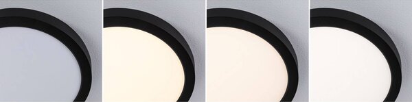 Paulmann Lampa sufitowa Abia 2, czarny, salon / jadalnia, tworzywo sztuczne, nowoczesny