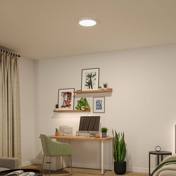 Paulmann Lampa sufitowa Abia 2, biały / opal, salon / jadalnia, tworzywo sztuczne, nowoczesny