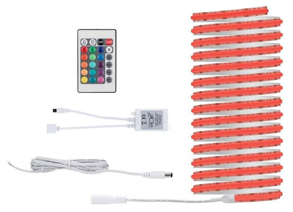 Paulmann SimpLED Full Line Taśma RGB 5 m Full-Line, możliwość ściemniania, biały / opal, salon / jadalnia, tworzywo sztuczne