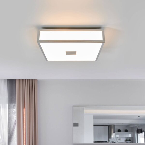 Lampa sufitowa Eniola Lindby, możliwość ściemniania, chromowy / srebrny, łazienka, tworzywo sztuczne, nowoczesny