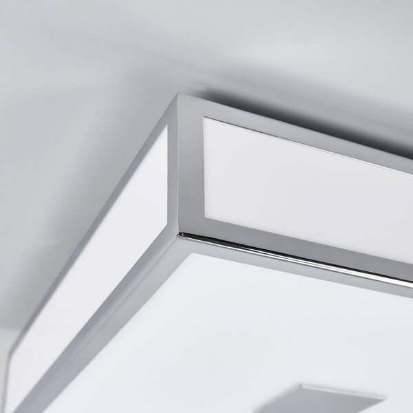 Lampa sufitowa Eniola Lindby, możliwość ściemniania, chromowy / srebrny, łazienka, tworzywo sztuczne, nowoczesny