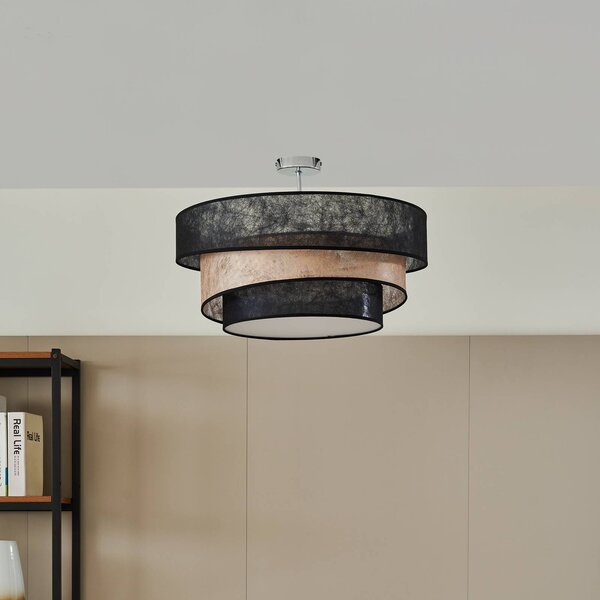 Lampa sufitowa Ayvira Lindby, możliwość ściemniania, czarny, salon / jadalnia, nowoczesny