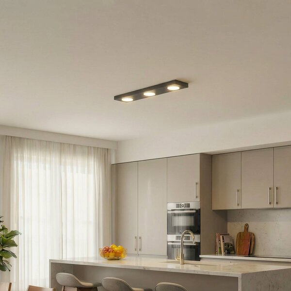 Lampa sufitowa Hero SIGMA, możliwość ściemniania, czarny, przedpokój, metal, nowoczesny
