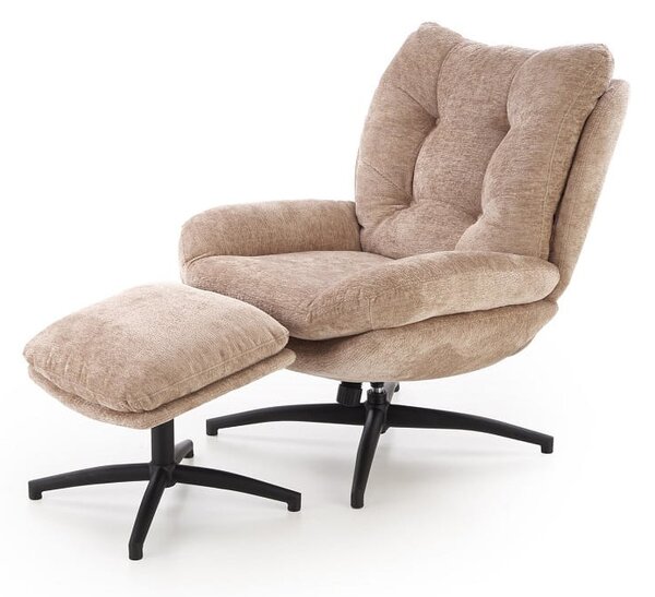 Designerski fotel do salonu beż | Umeblowana.com
