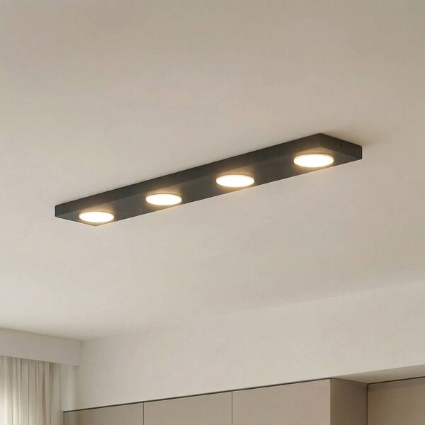 Lampa sufitowa Hero SIGMA, możliwość ściemniania, czarny, przedpokój, metal, nowoczesny