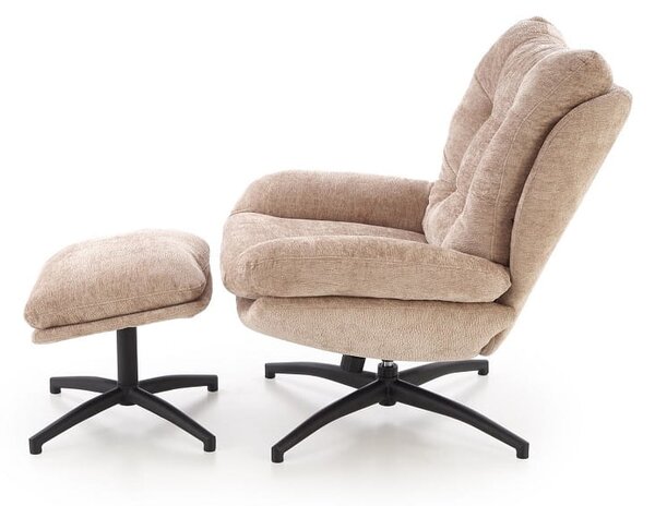 Designerski fotel do salonu beż | Umeblowana.com